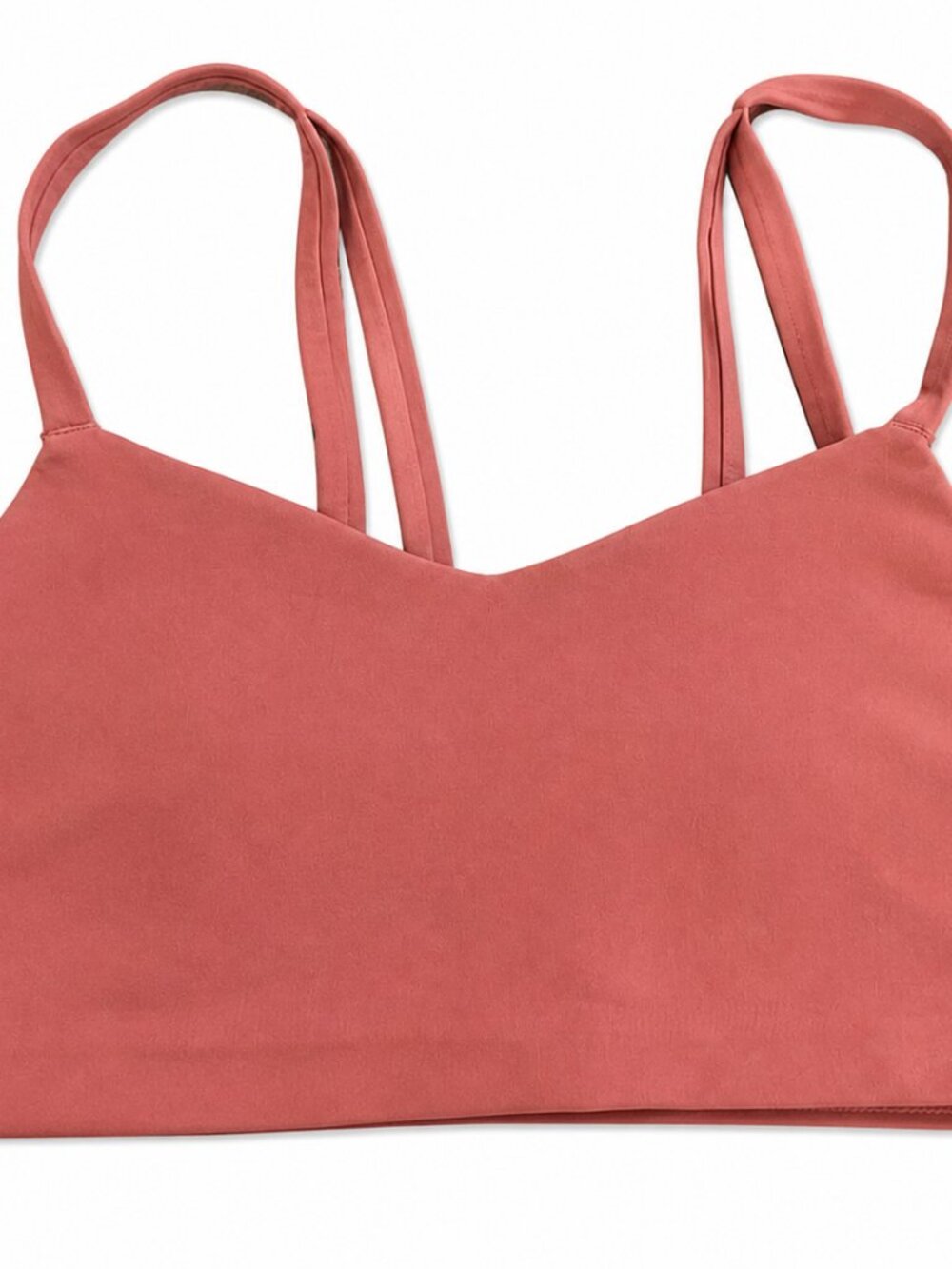 All In Motion Mauve Sports Bra Size Large Strappy Back Athletic